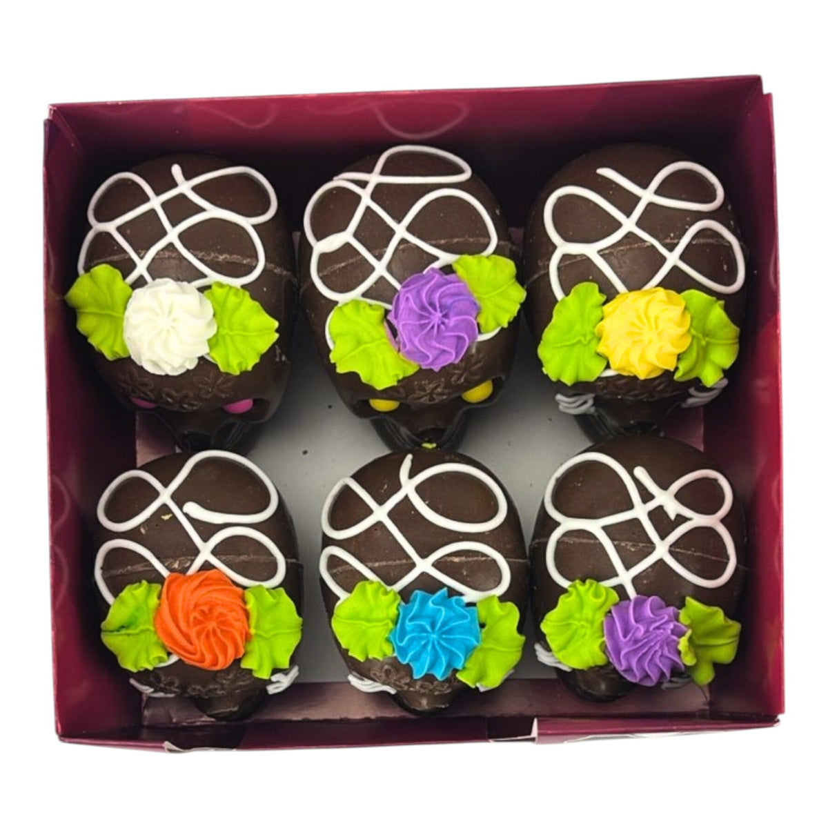 Calavera de chocolate #4 6 piezas