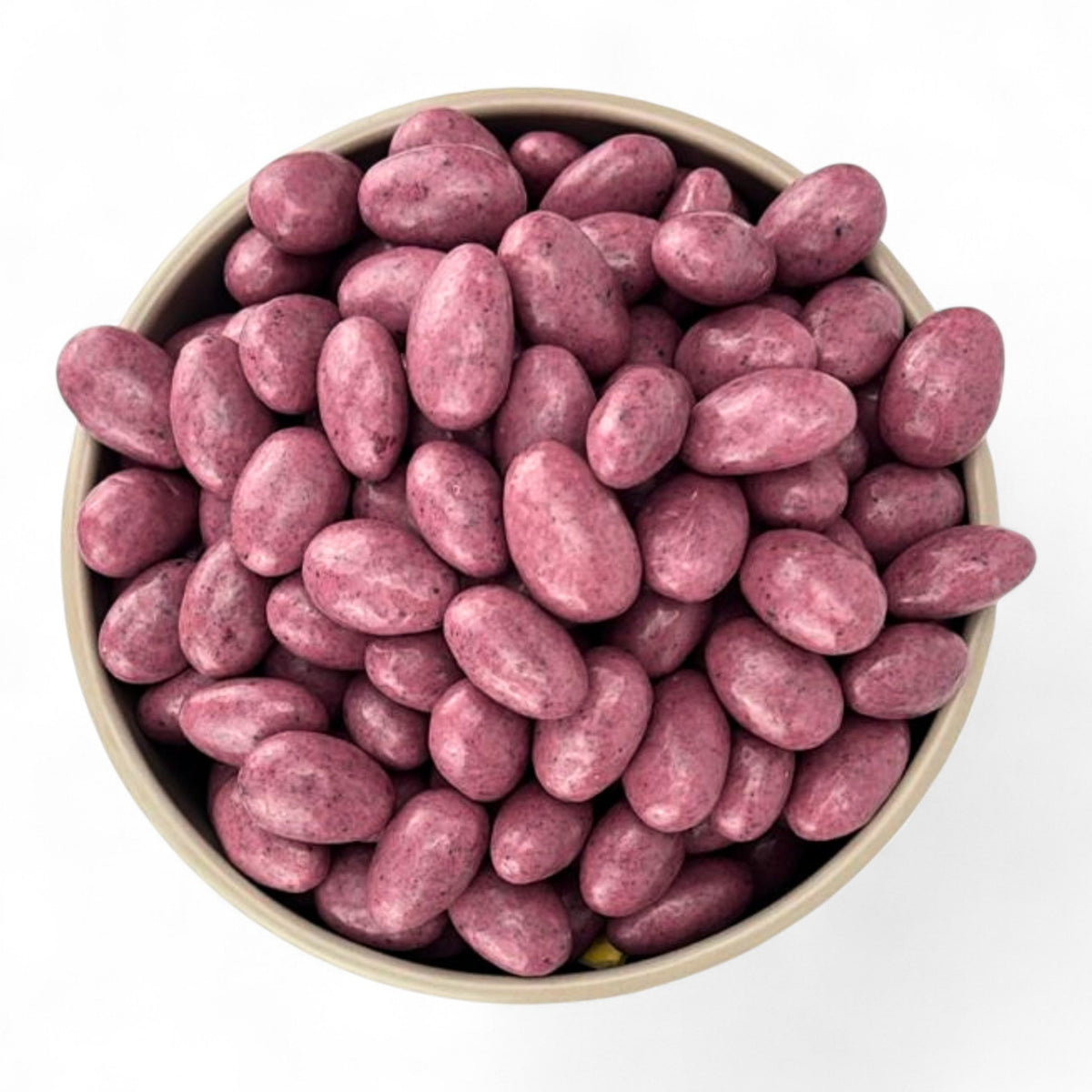 Almendra con chocolate y betabel 500g Bolsa transparente