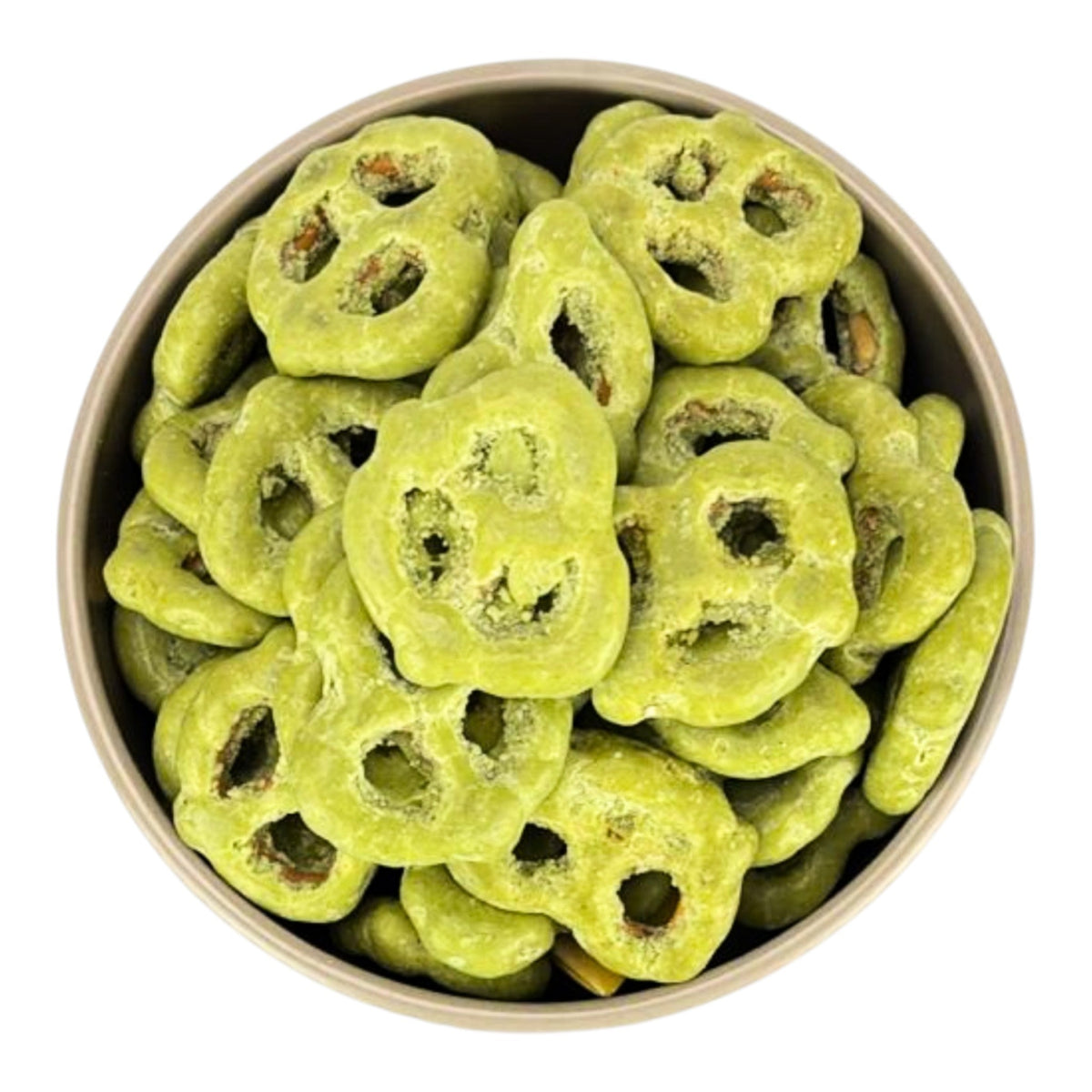 Pretzel con chocolate y matcha 500g Bolsa transparente